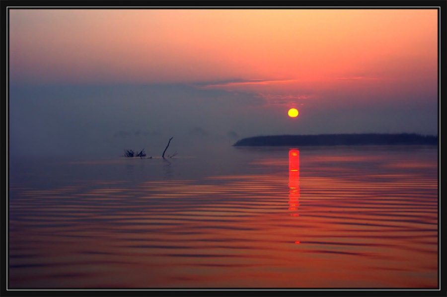 Morning Farben des späten Herbst ...