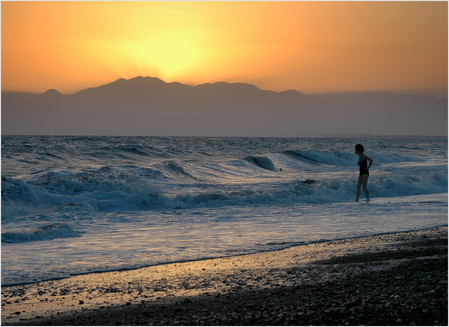 Darüber, wie ich tat, entfernt den Sonnenuntergang - zu einer Zeit, als ...