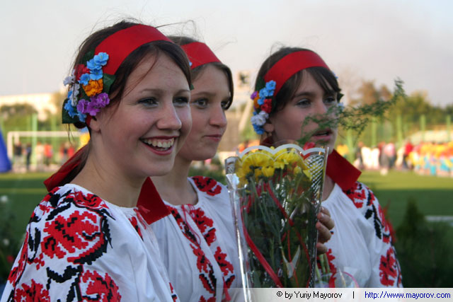 Foto von der Feier von 55 Jubiläum des Sportvereins "Kolos"