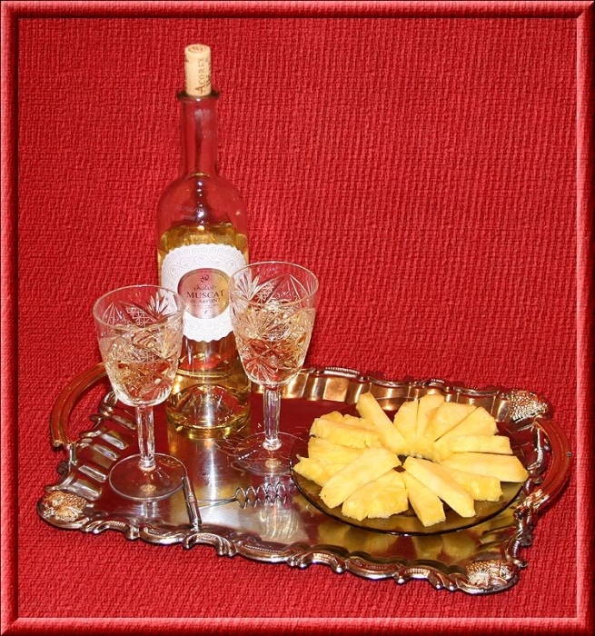 Stilleben mit Ananas