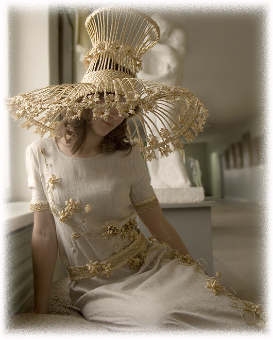 Girl vshlyape yl Hut auf das Mädchen ....