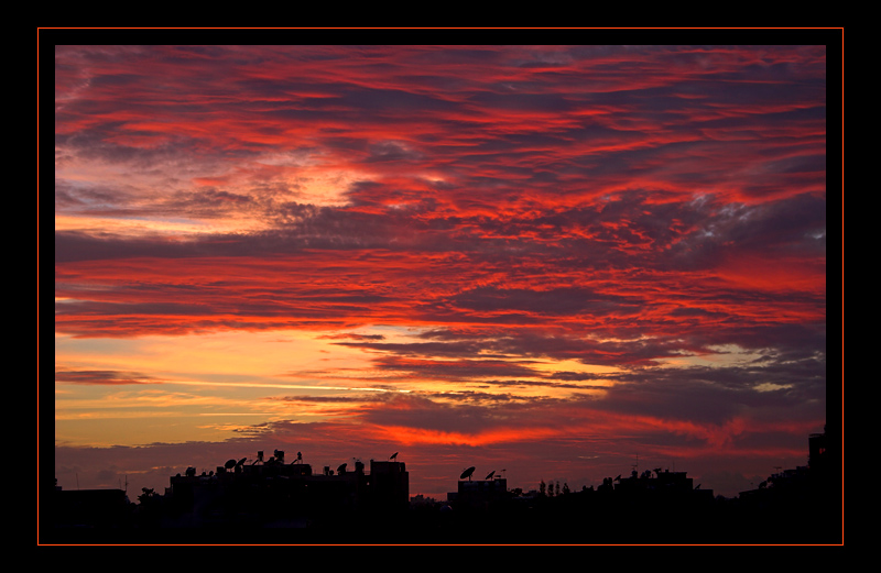 Abstract Sonnenuntergang