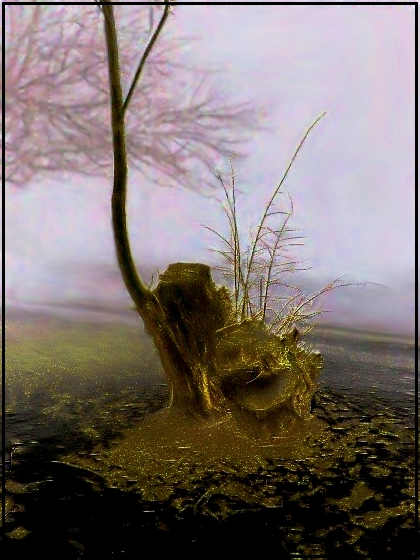 vor der Morgendämmerung, hundert Schritte ..