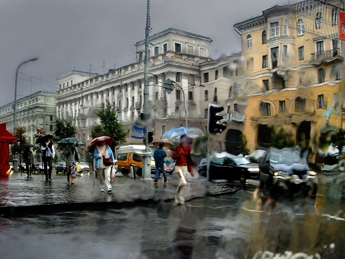 Rainy arbeiten Morgen ..