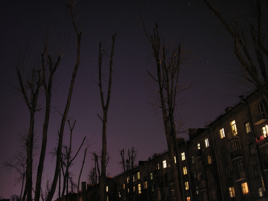 in den Filialen der Nachthimmel