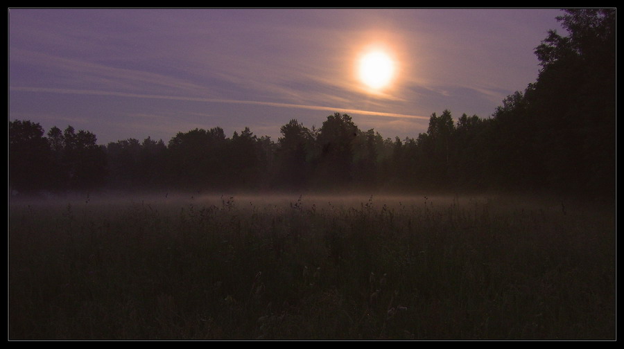 In der Nacht auf dem Rand