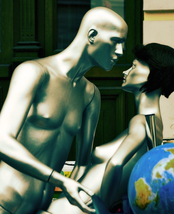 Ich gebe dir die Welt oder Leben goldenen Menschen