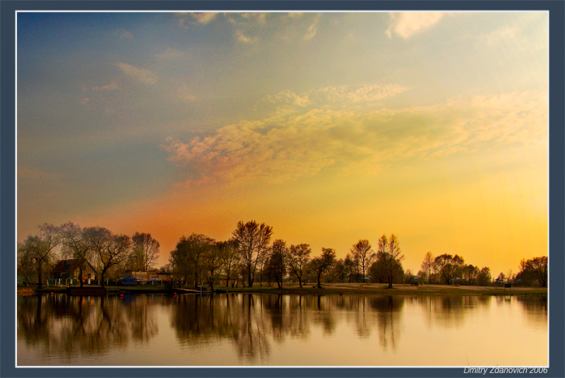 ... Sonnenuntergang auf der anderen Seite ...