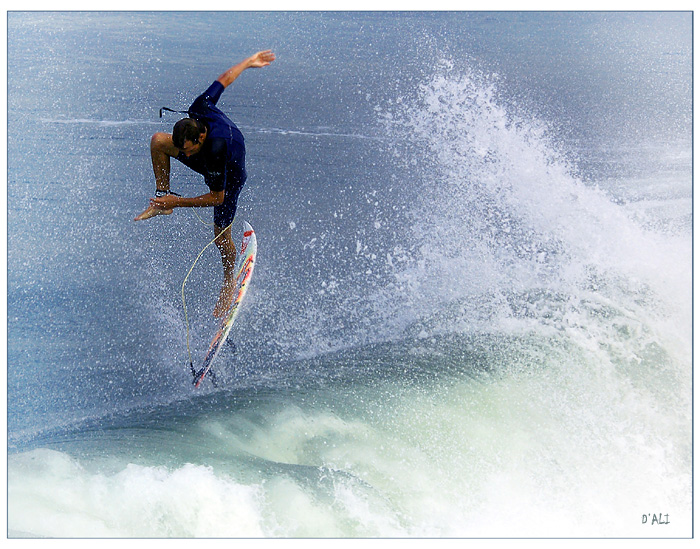 Tanzen mit den Wellen.