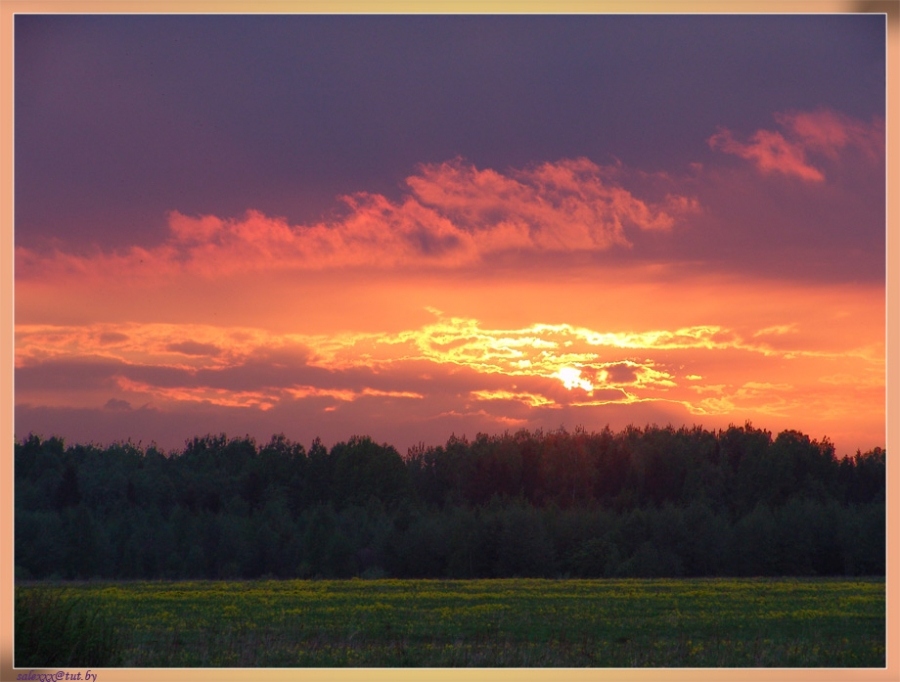 Der letzte Sonnenuntergang mir lieb Mensch.