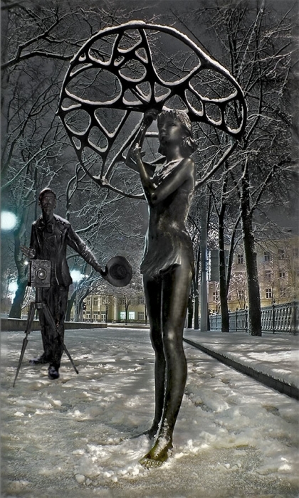 Model, Fotograf und eine unendliche Belichtung ..