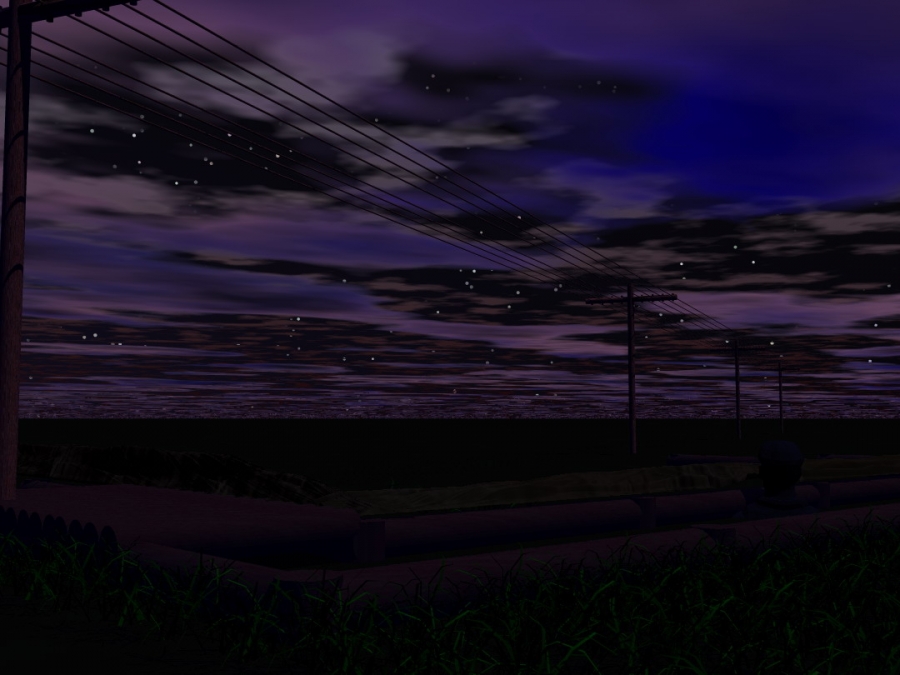 Dunkle Nacht, Pfeifen nur Kugeln über die Steppe ...