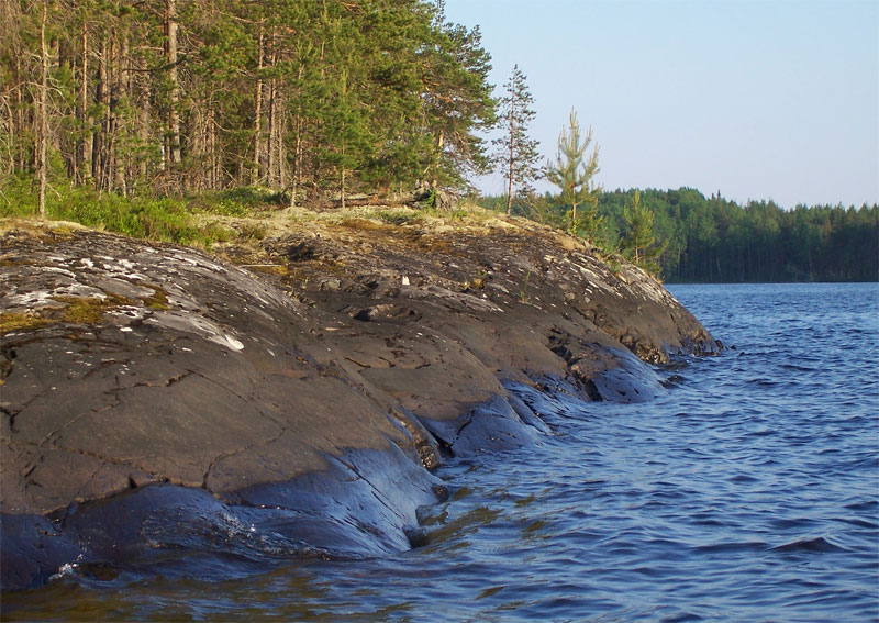 Blauen Wellen des Onega
