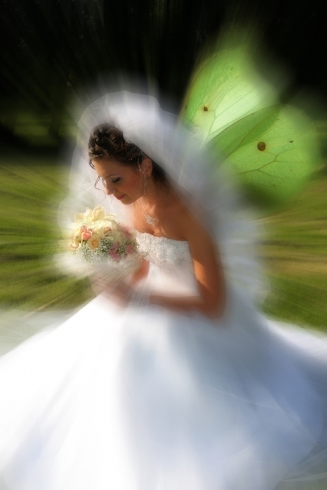 Das Mädchen - Schmetterling.