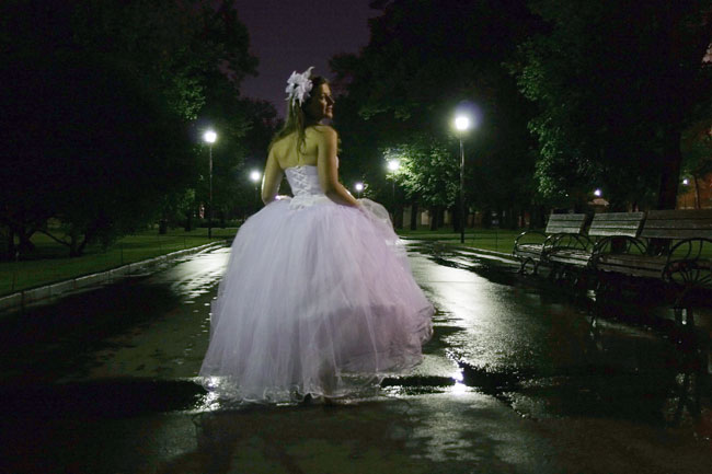 Cinderella nachts Park