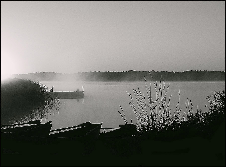 Während die Fischer schlafen noch ....