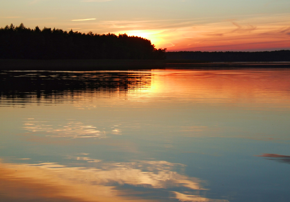 Gespiegelte Sonnenuntergang 3