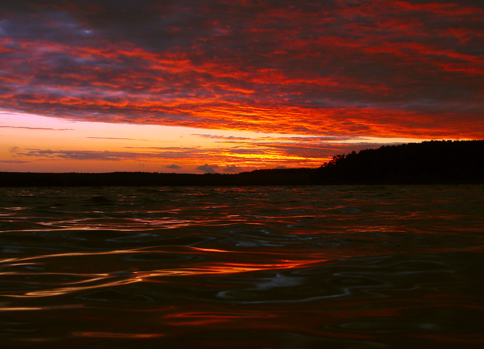 Purple auf dem Wasser