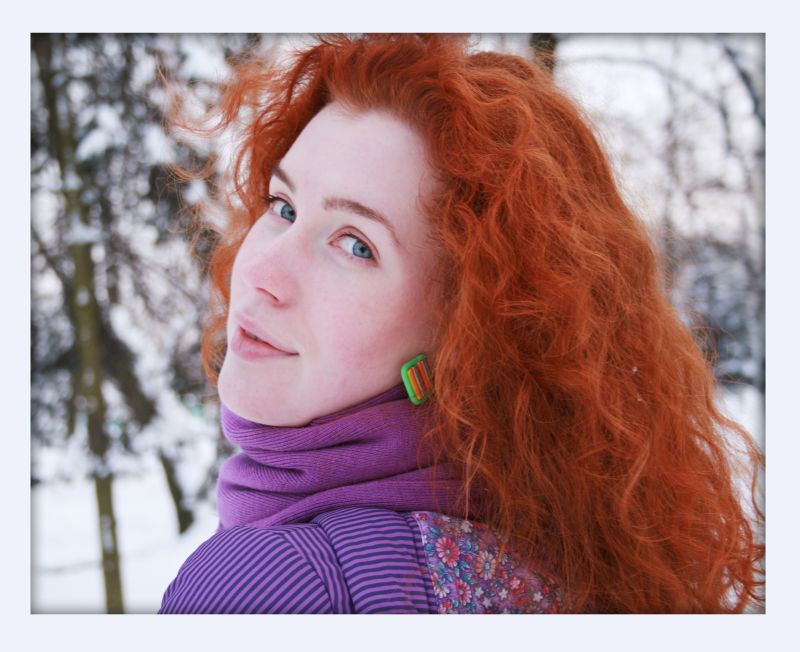 Orange-weiße Winter