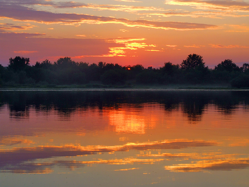 Sonnenuntergang auf dem Sozh