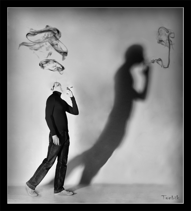 Ein Mann auf der Suche nach Kreativität