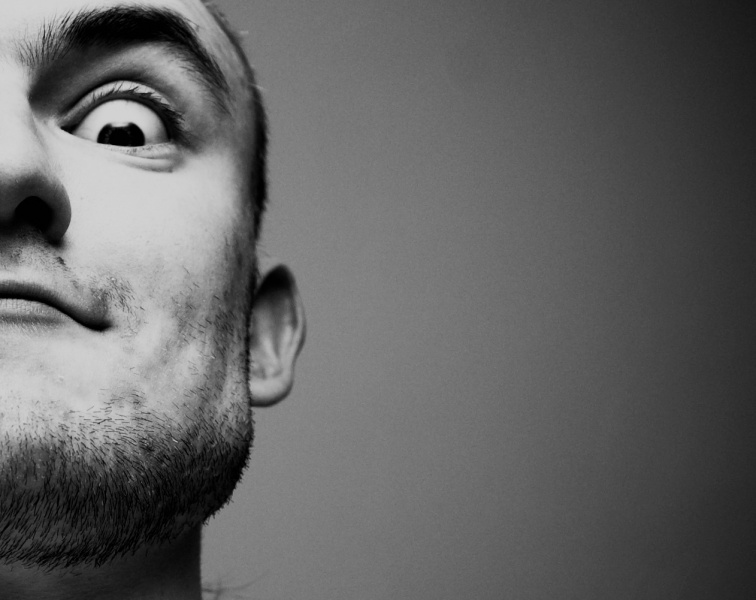 Er blickte auf die Welt