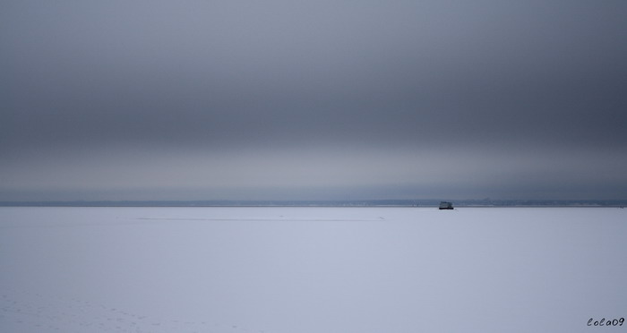 Enden der Erde erfrorenen Fingern