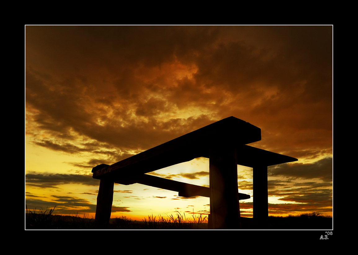 Treffpunkt für den Sonnenuntergang.