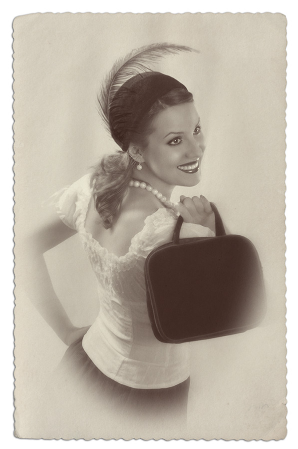 Modische Damen und Herren