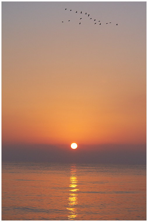 Dämmerung über dem Weißen Meer