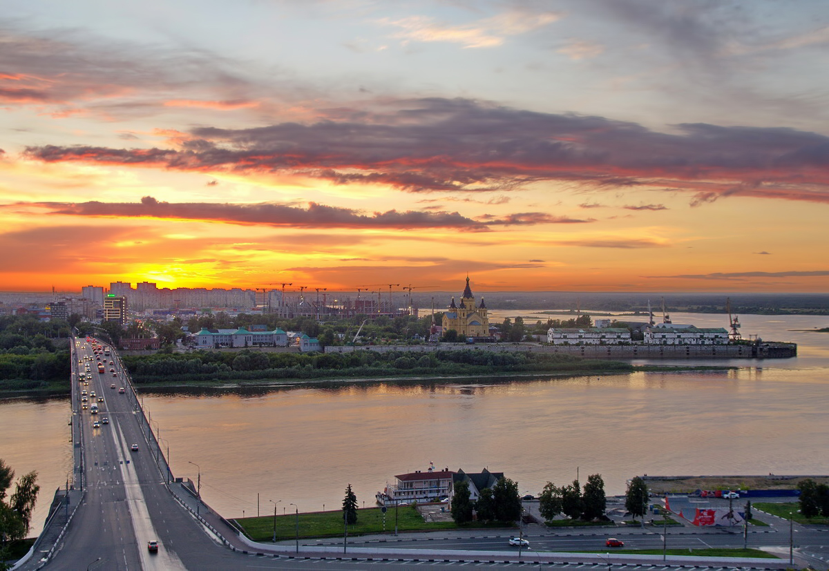 Sunset in Nizhny Novgorod