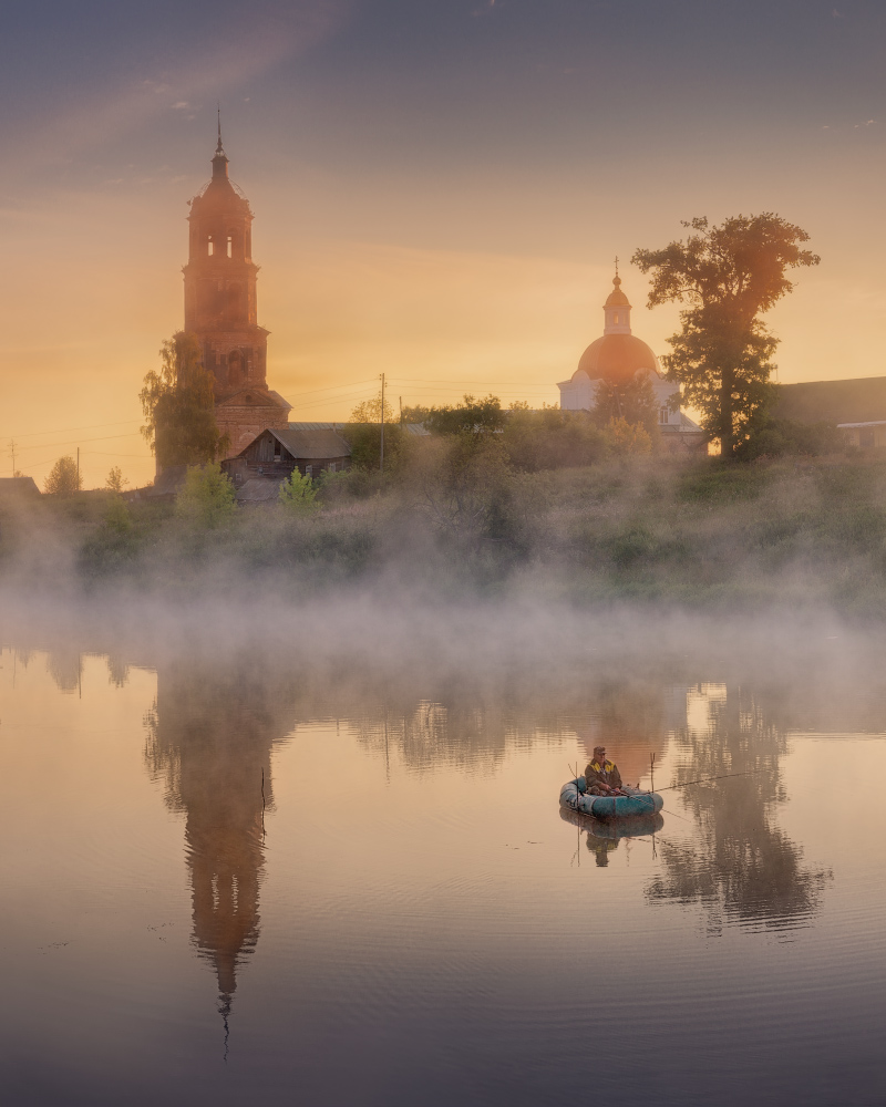 Auf der Morgendämmerung