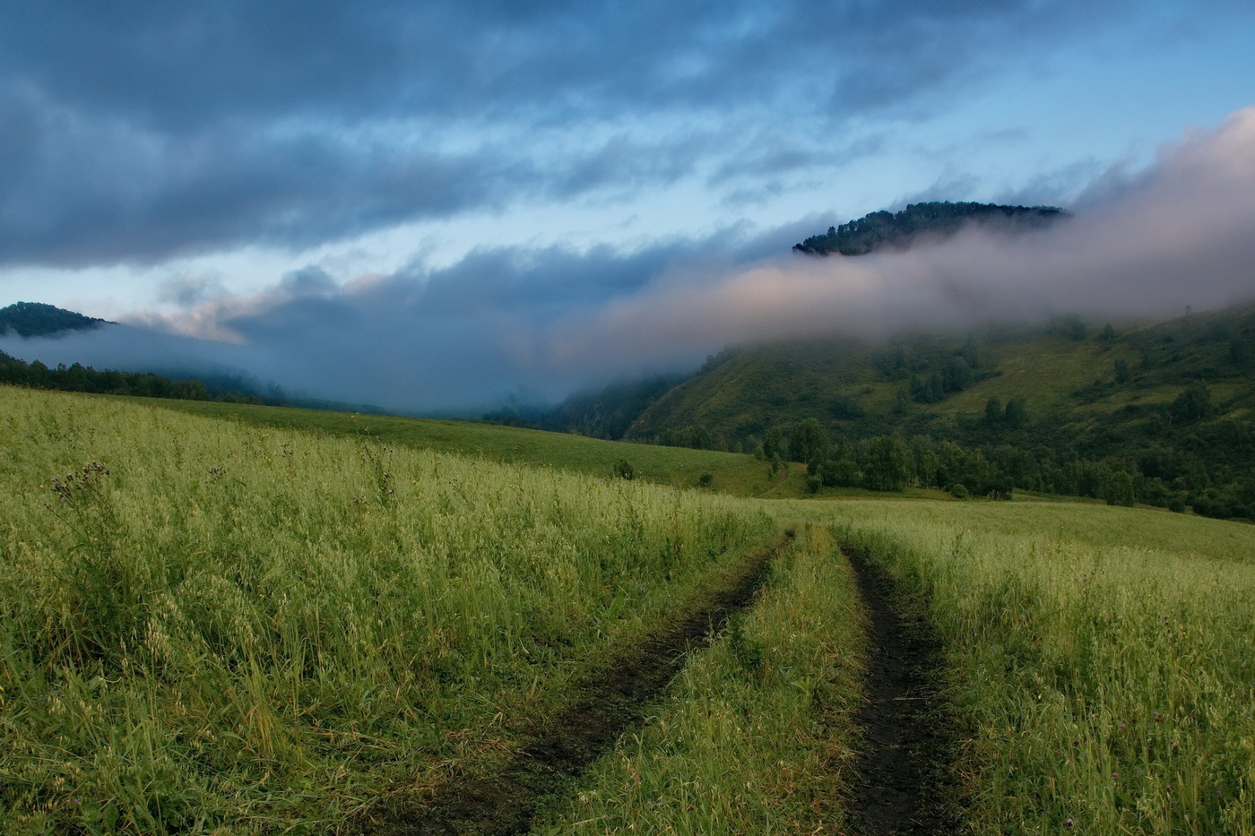 Morgen in den Bergen.
