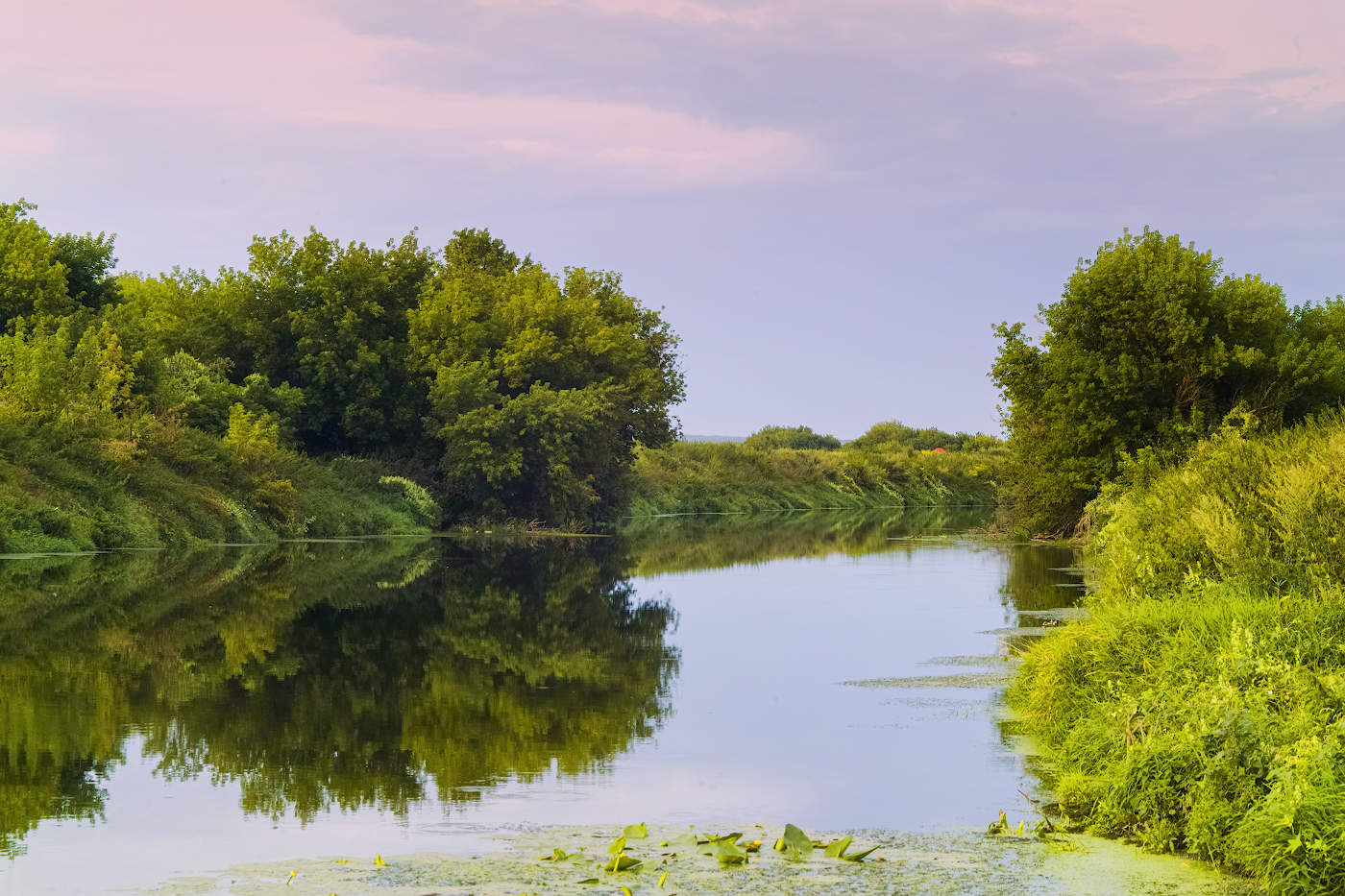 Der Abend nach dem regen