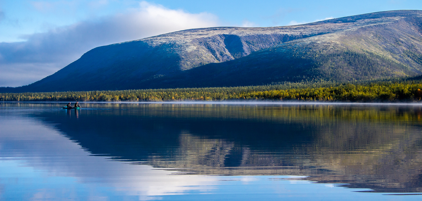 Auf der Morgendämmerung.