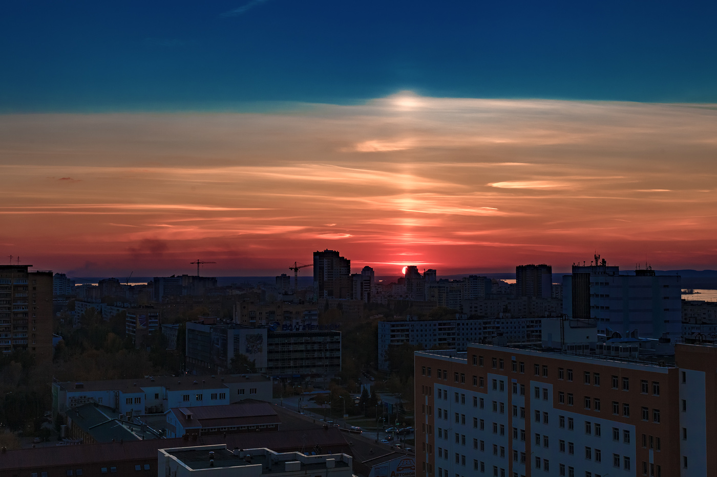 roten Sonnenuntergang