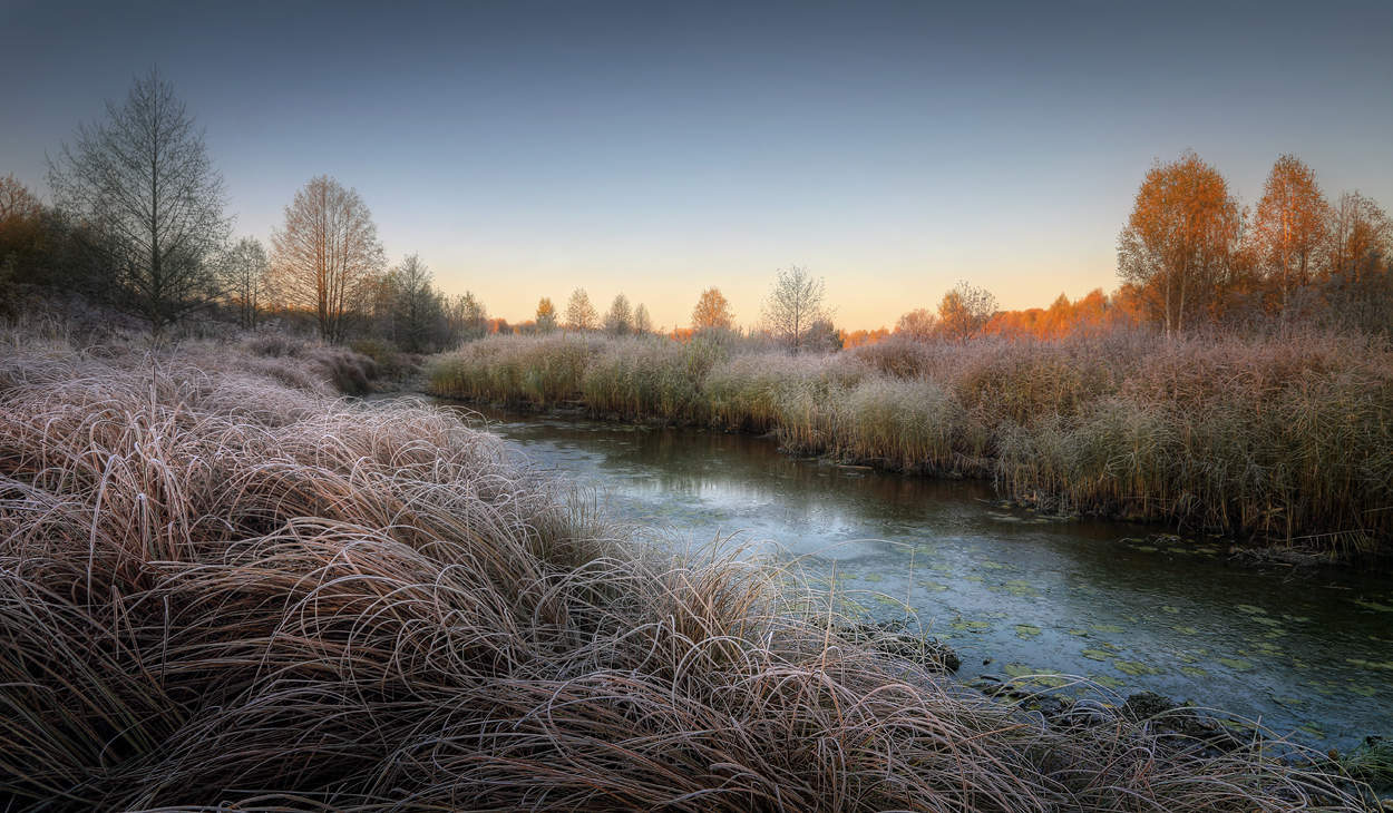 Kalte Morgengrauen im Oktober