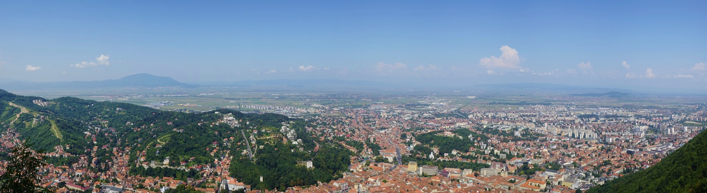 Panoramic view on the city of Brasov