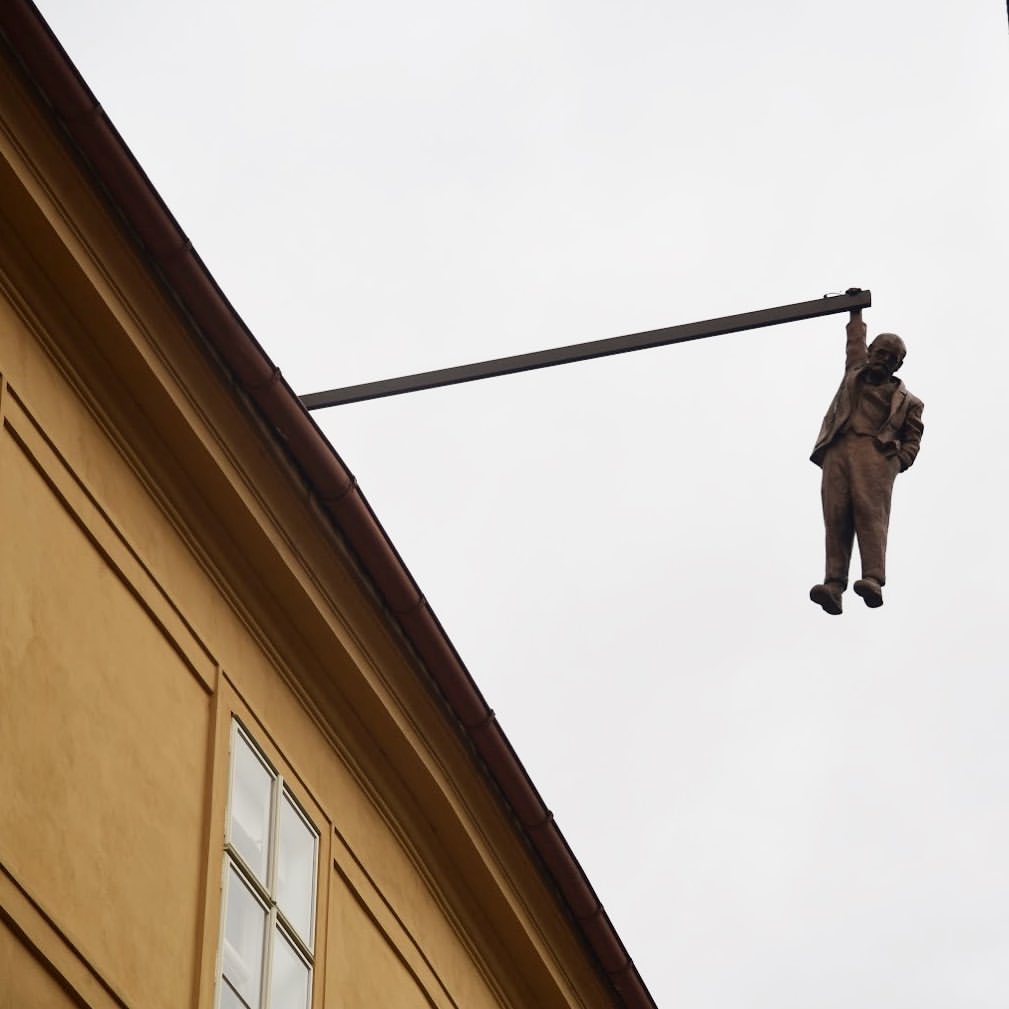 Man at the edge of the life