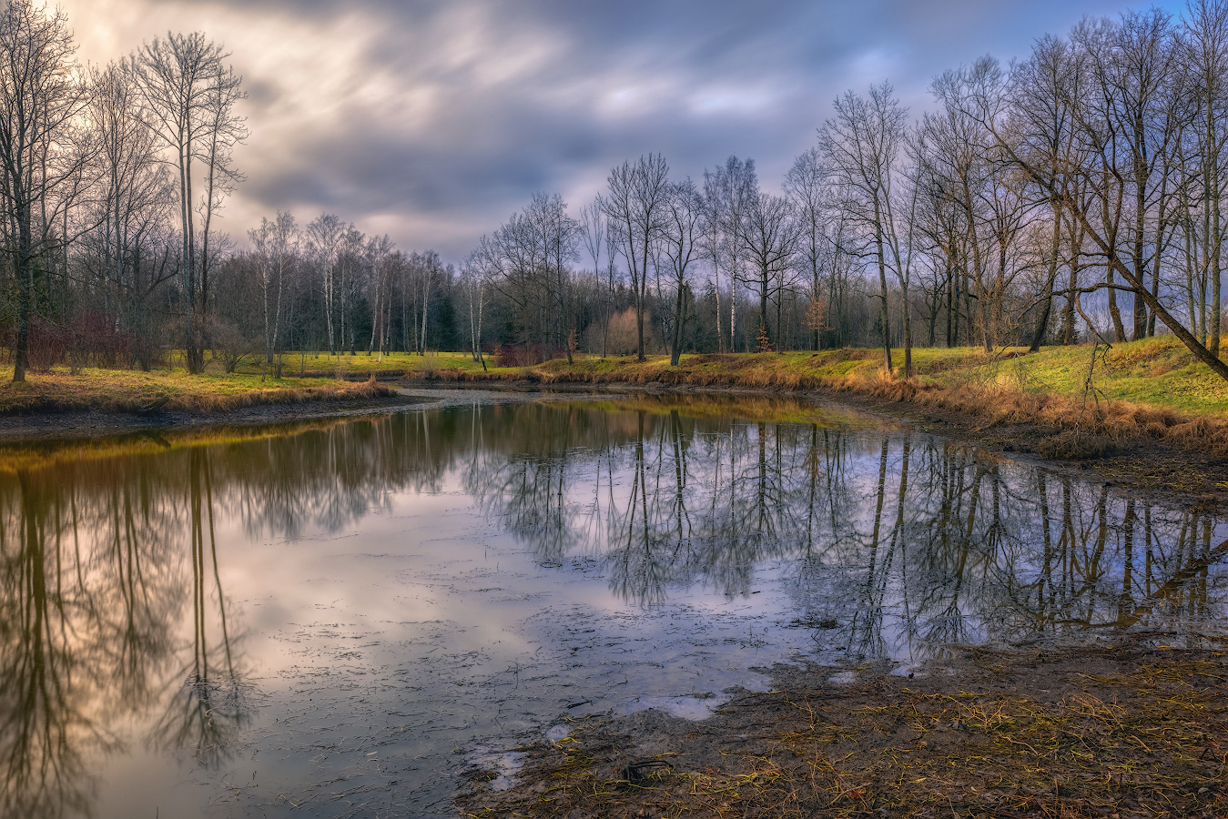 letzten Farben des Herbstes