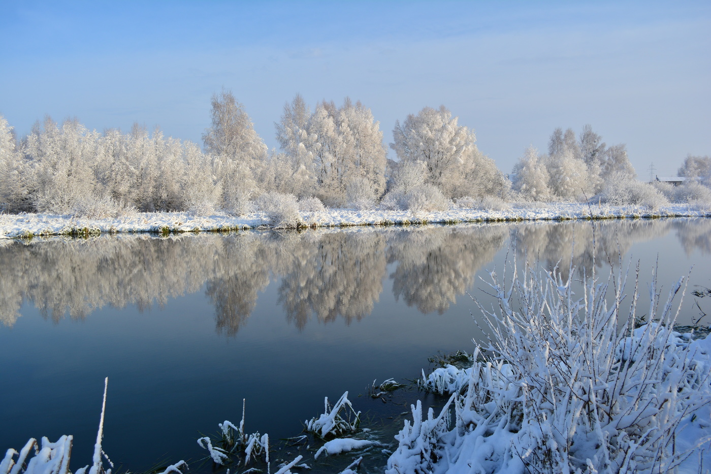 Verschneite Landschaft