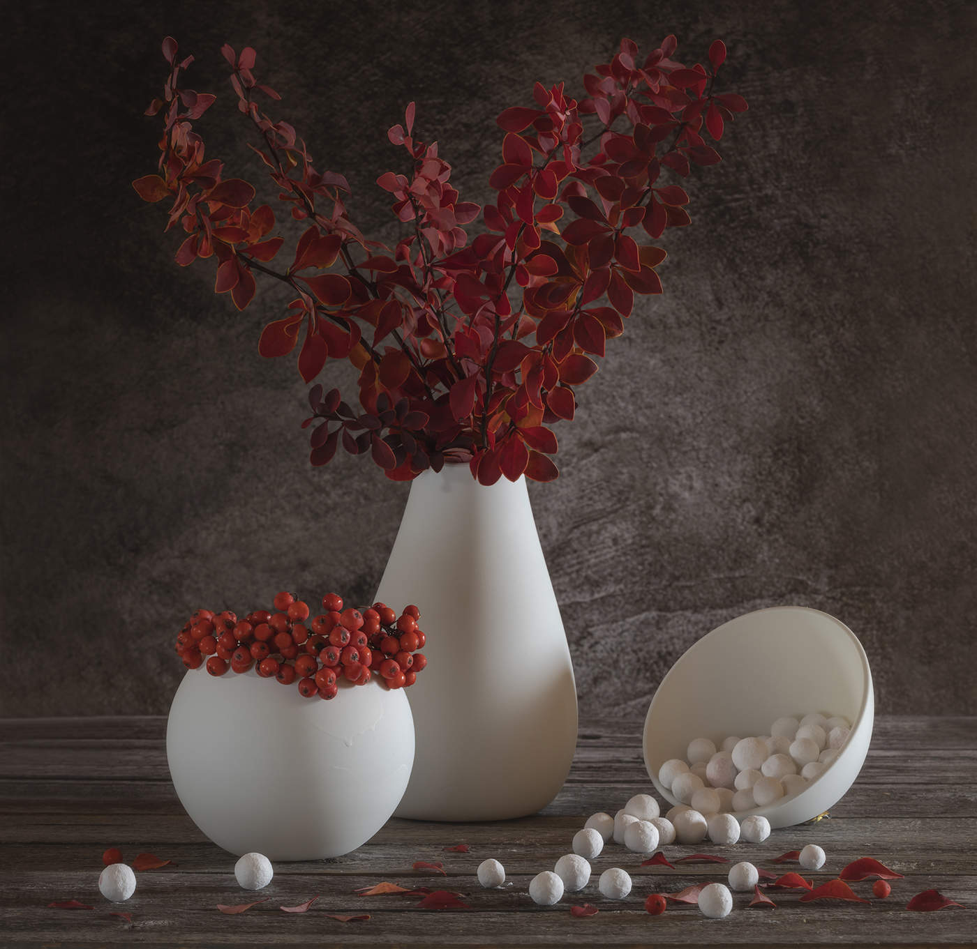 letzten Farben des Herbstes