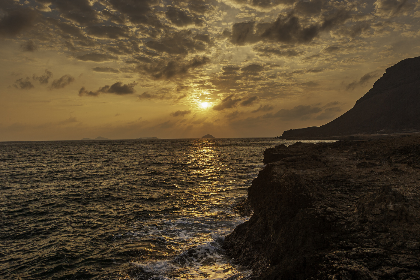 Djibouti Sunset view on 7 brothers Islands