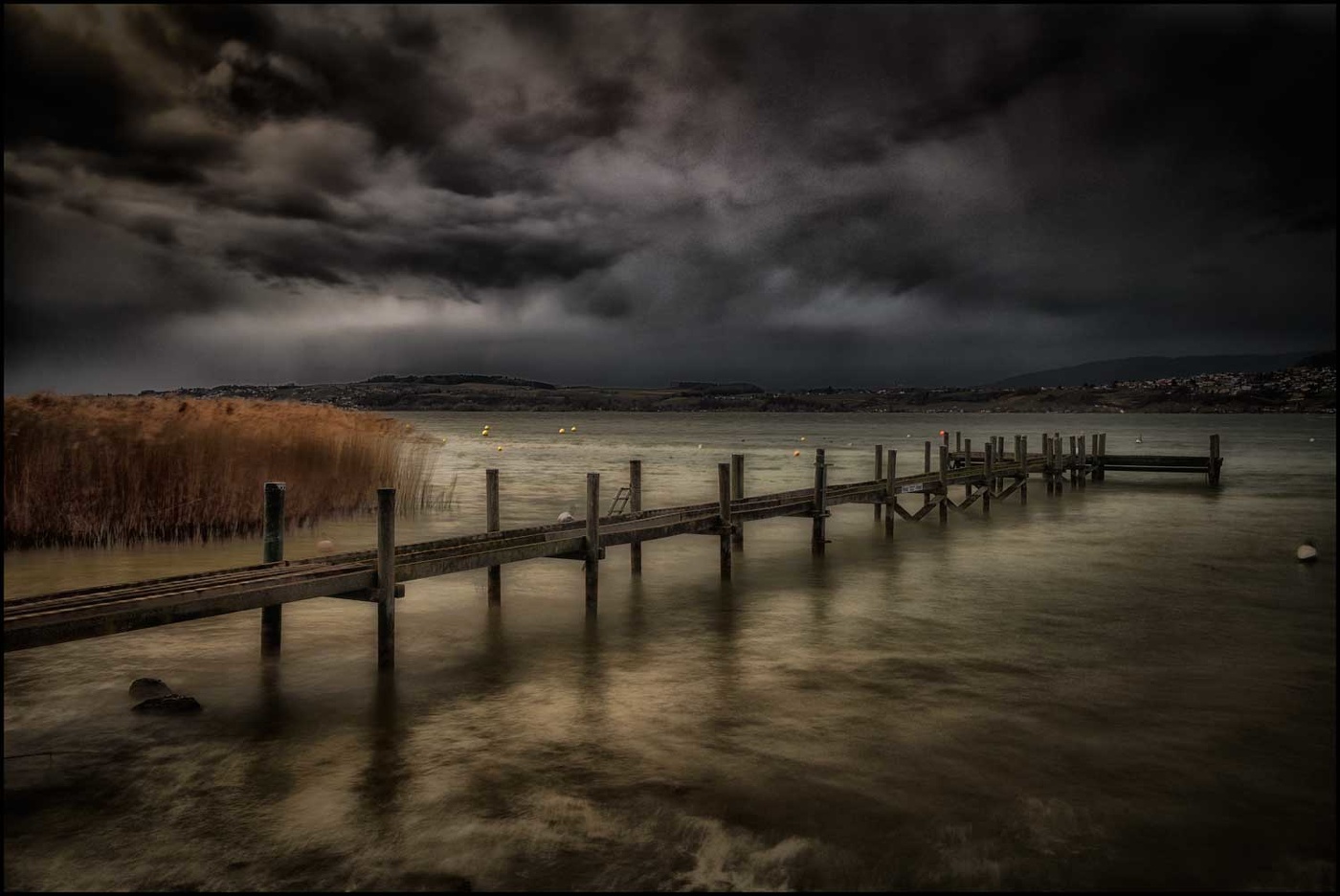 Sturmwetter über dem See