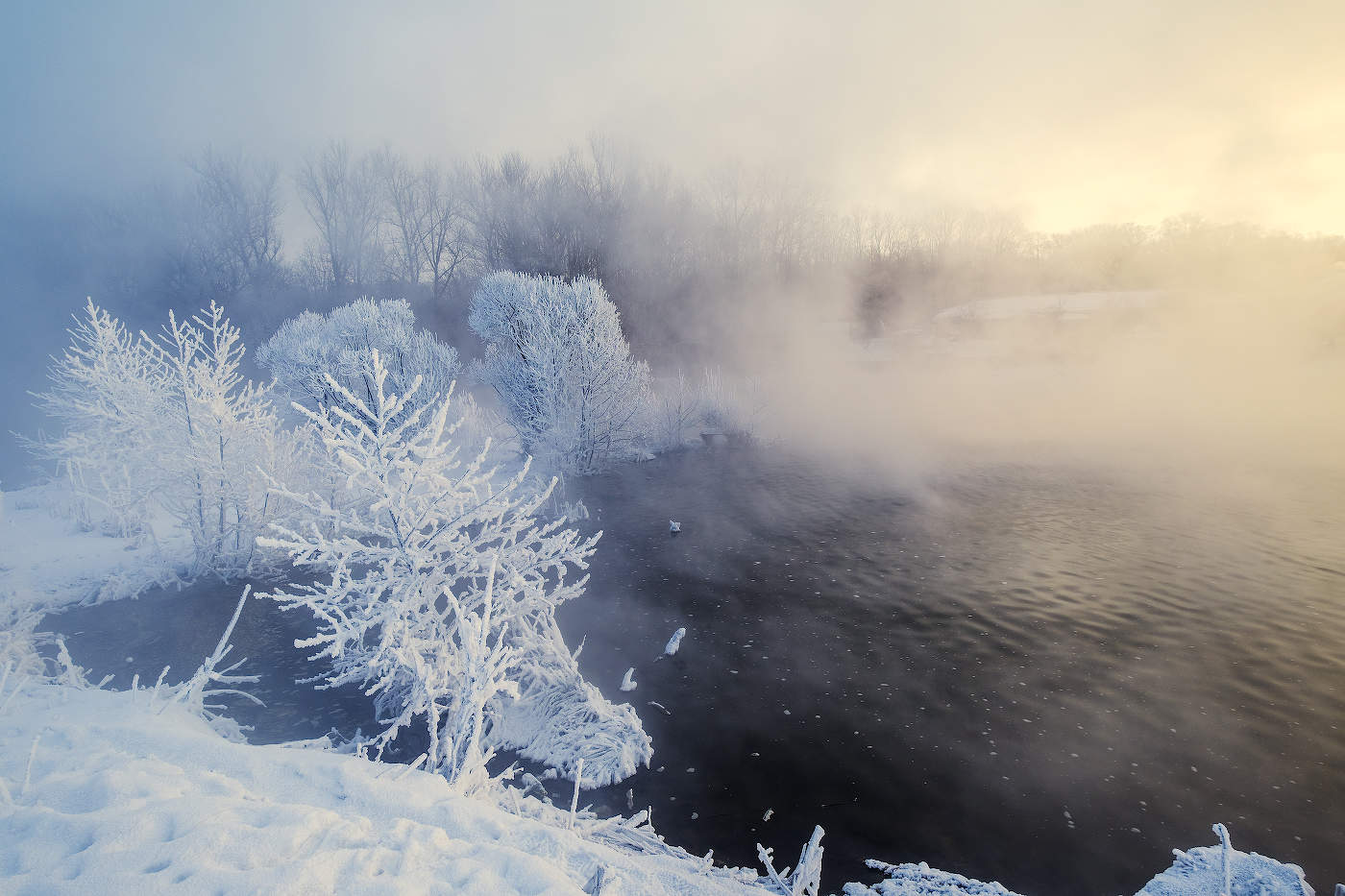 frostigen Morgengrauen