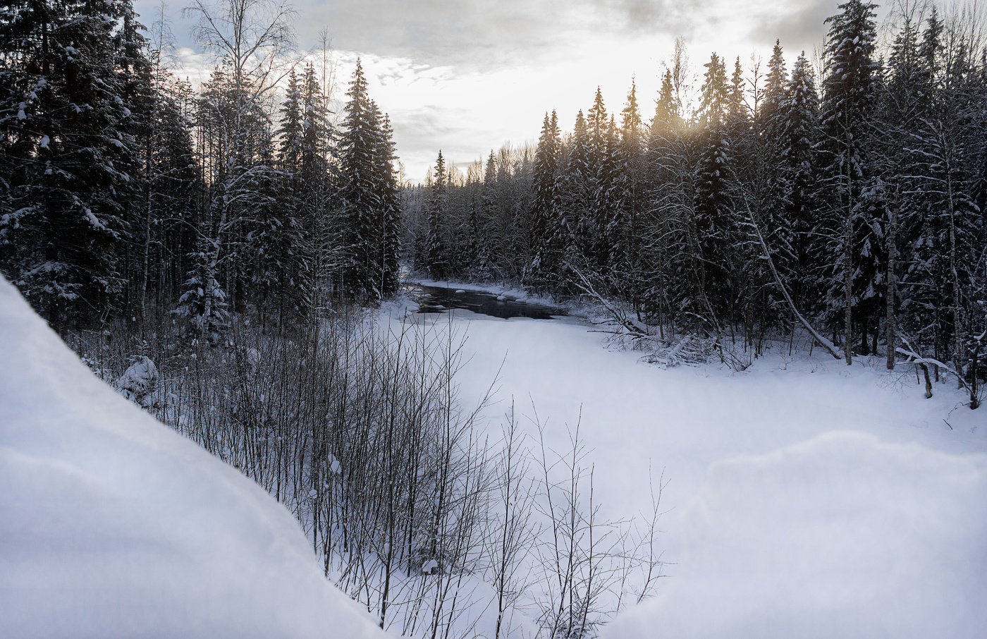 Auf der Winter Fluss