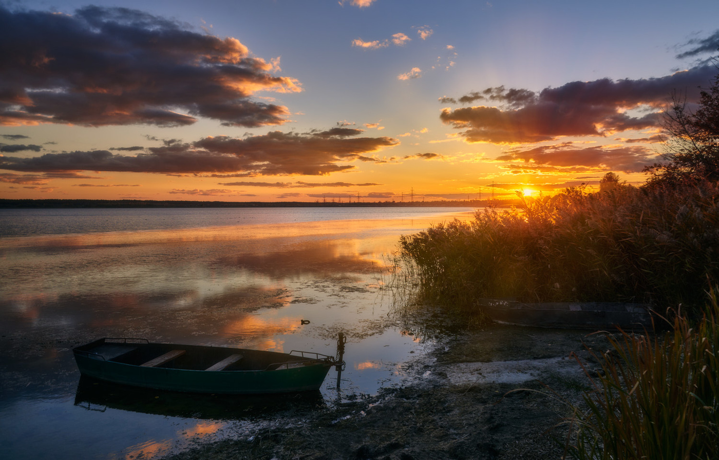 Herbstsonnenuntergänge