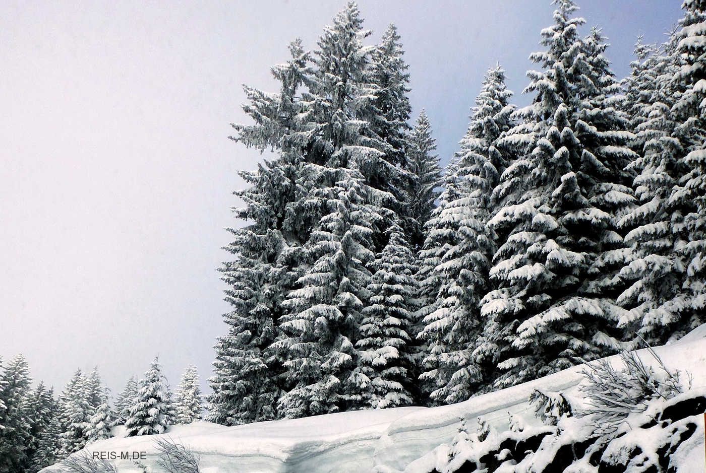 Nach einem Schneefall.