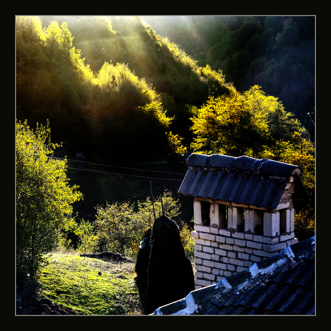 Morgen in den Bergen.