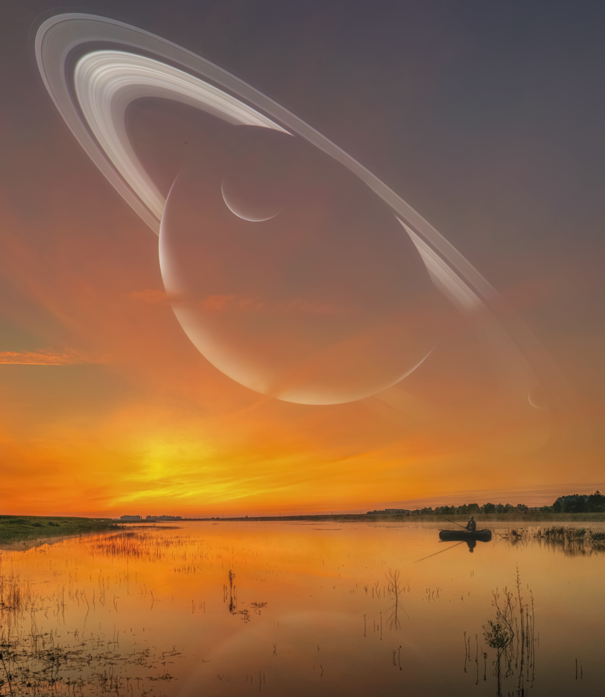 Auf der Morgendämmerung